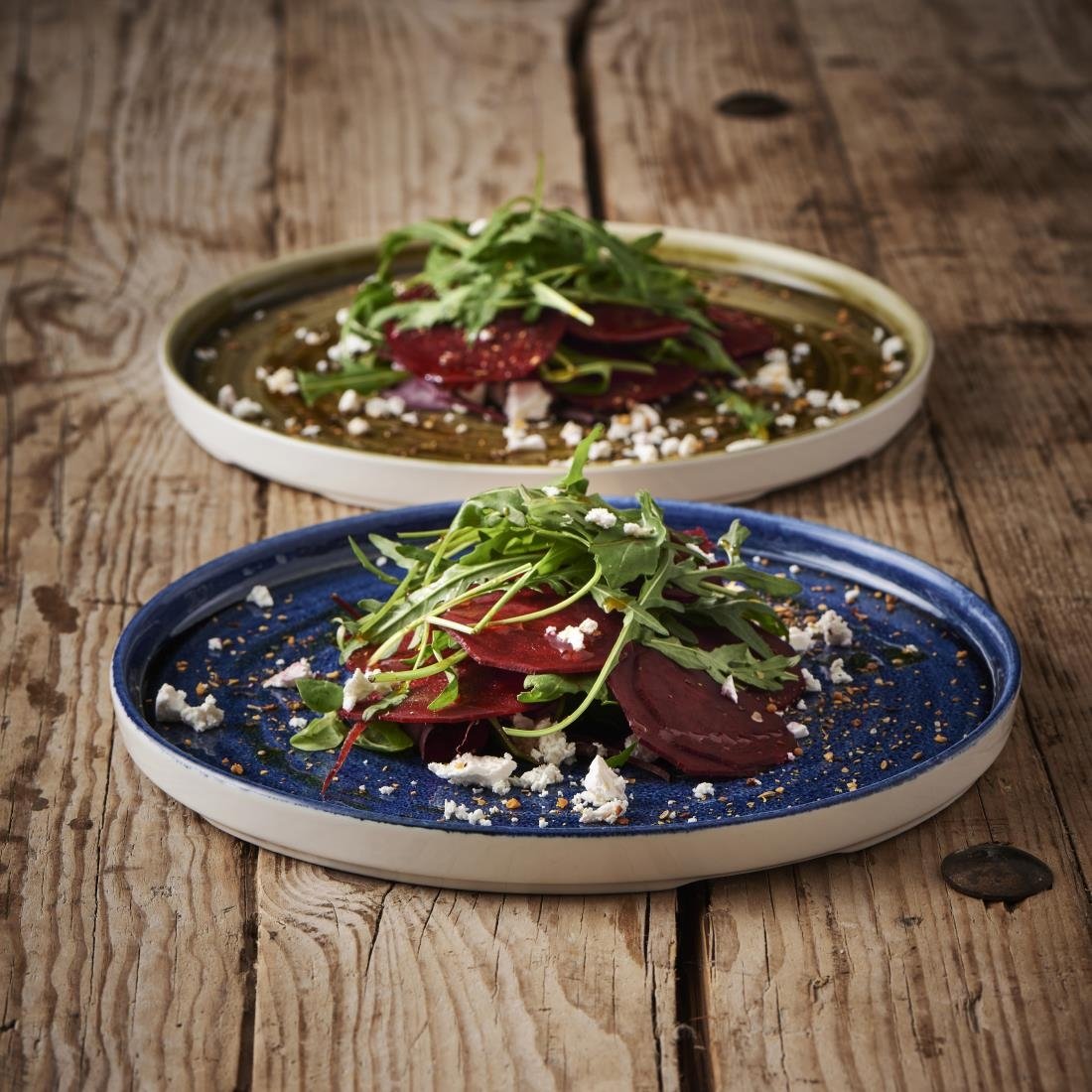 Churchill Stonecast Walled Plates Plume Ultramarine 260mm (6 Pack)