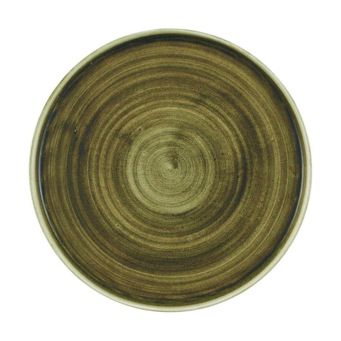 Churchill Stonecast Plume Walled Plates Green 260mm (6 Pack)