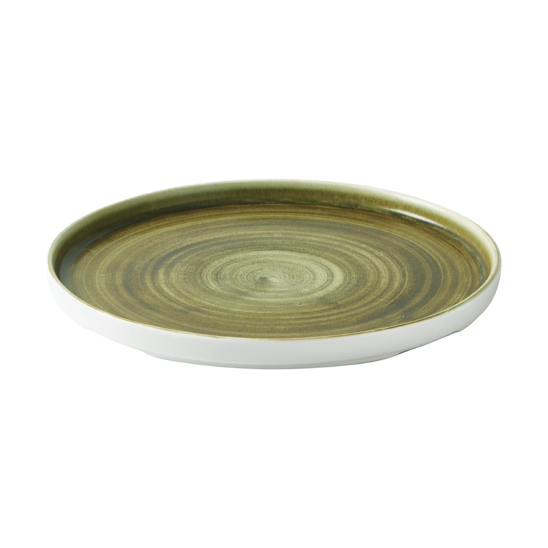 Churchill Stonecast Plume Walled Plates Green 260mm (6 Pack)