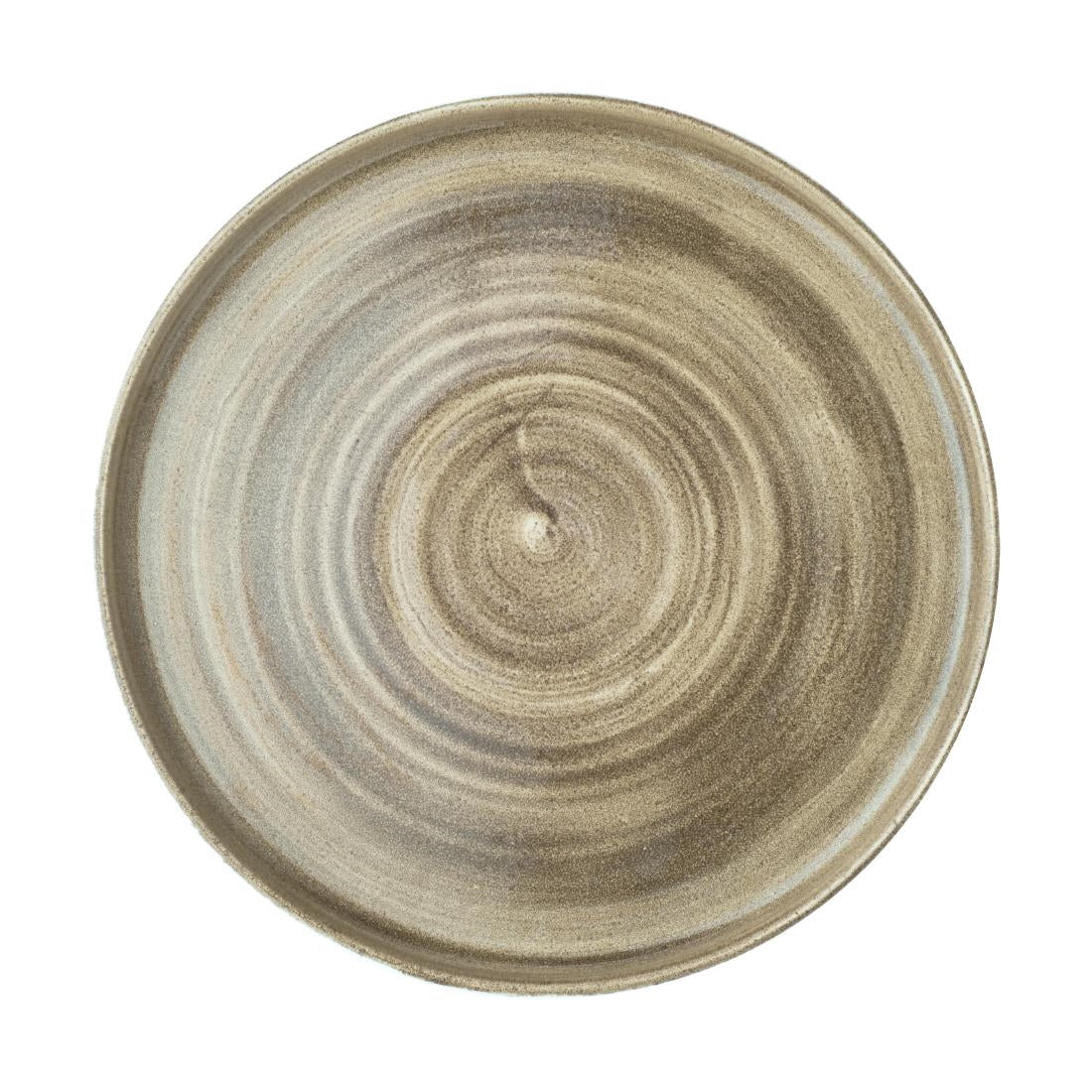 Churchill Stonecast Patina Walled Plates Antique Taupe 260mm (6 Pack)