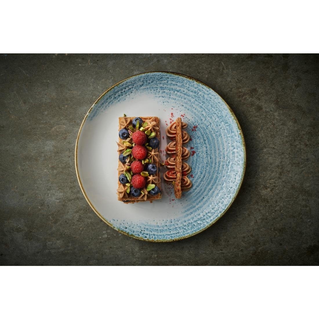 Churchill Homespun Accents Aquamarine Evolve Coupe Plates 165mm (12 Pack)