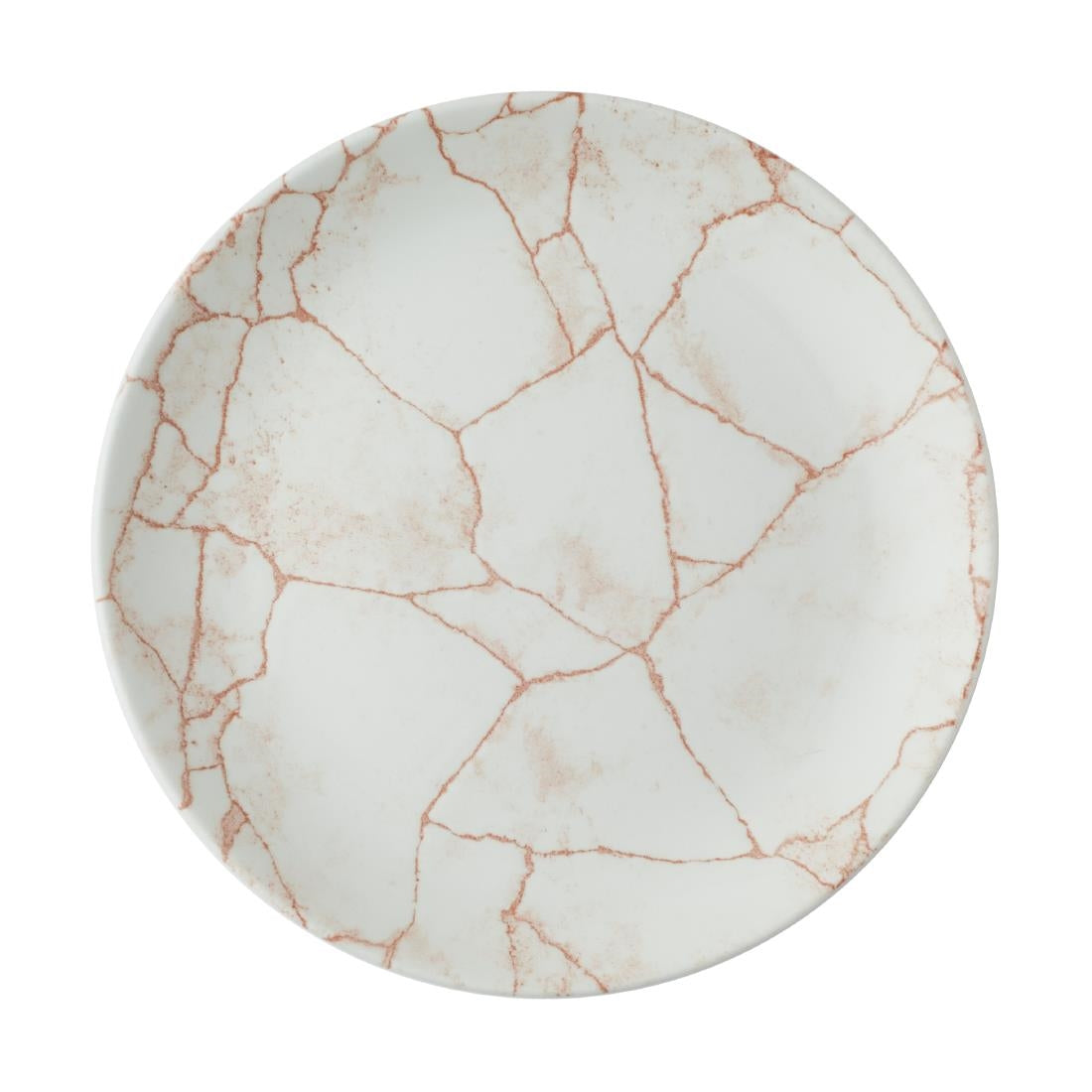 Churchill Studio Prints Kintsugi Evolve Coupe Plates Coral 220mm (12 Pack)