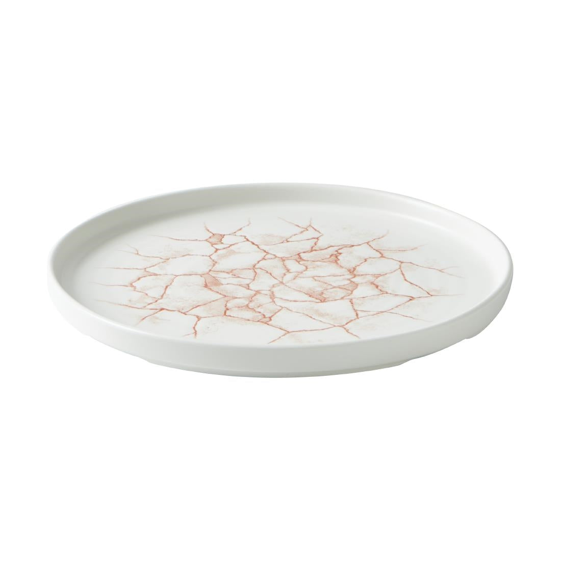 Churchill Studio Prints Kintsugi Walled Plates Coral 260mm (6 Pack)