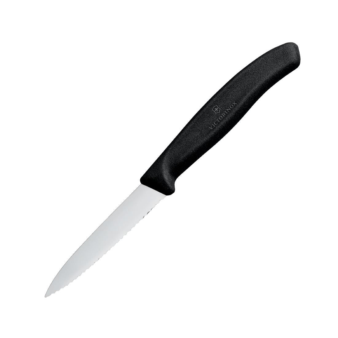 Victorinox Serrated Paring Knife Black 8cm