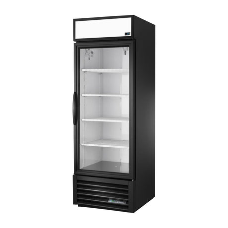 True Upright Single Door Merchandiser Fridge Aluminium