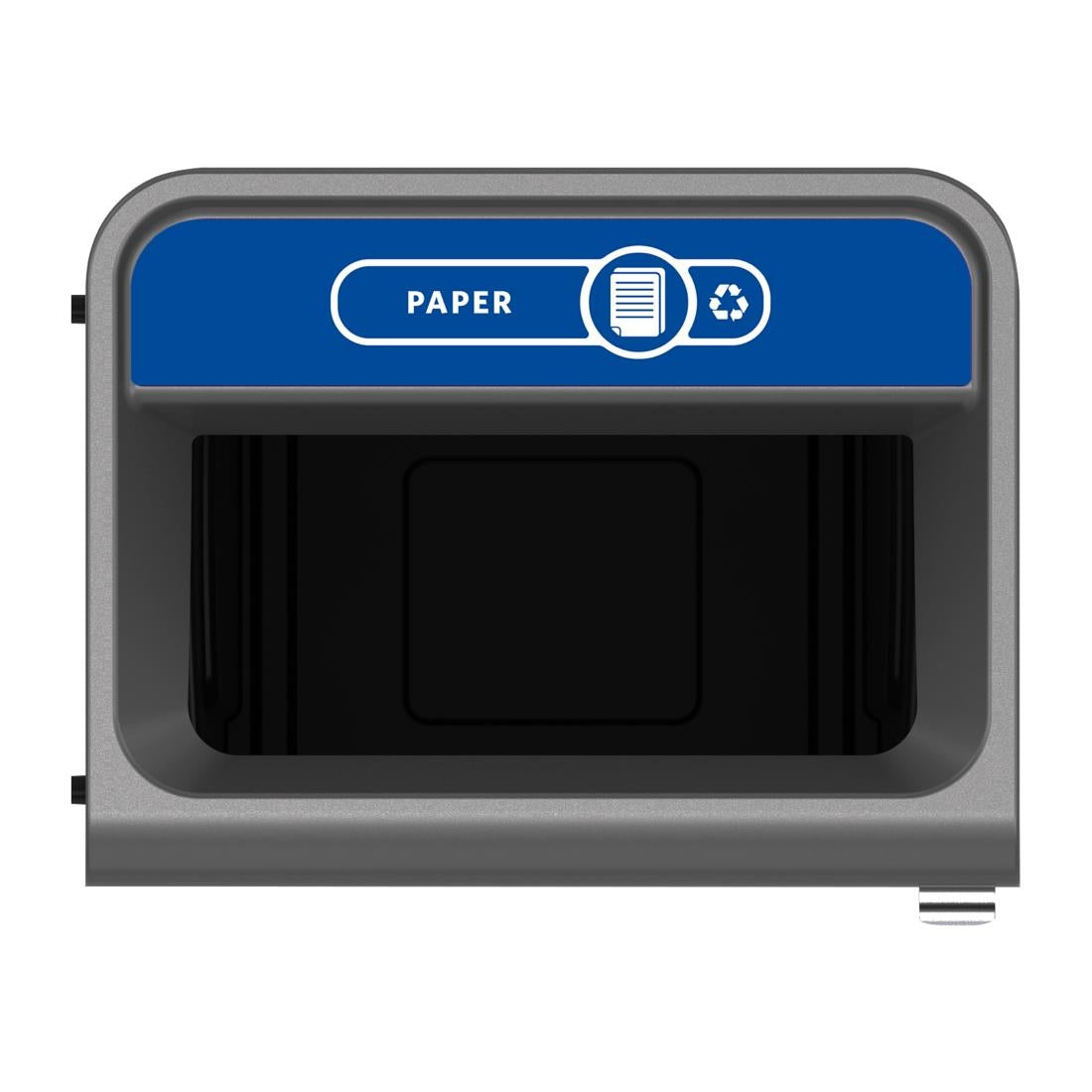 Rubbermaid Configure Recycling Bin with Paper Recycling Label Blue 125Ltr