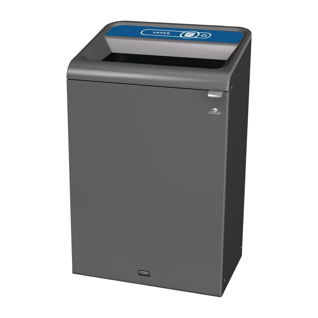 Rubbermaid Configure Recycling Bin with Paper Recycling Label Blue 125Ltr