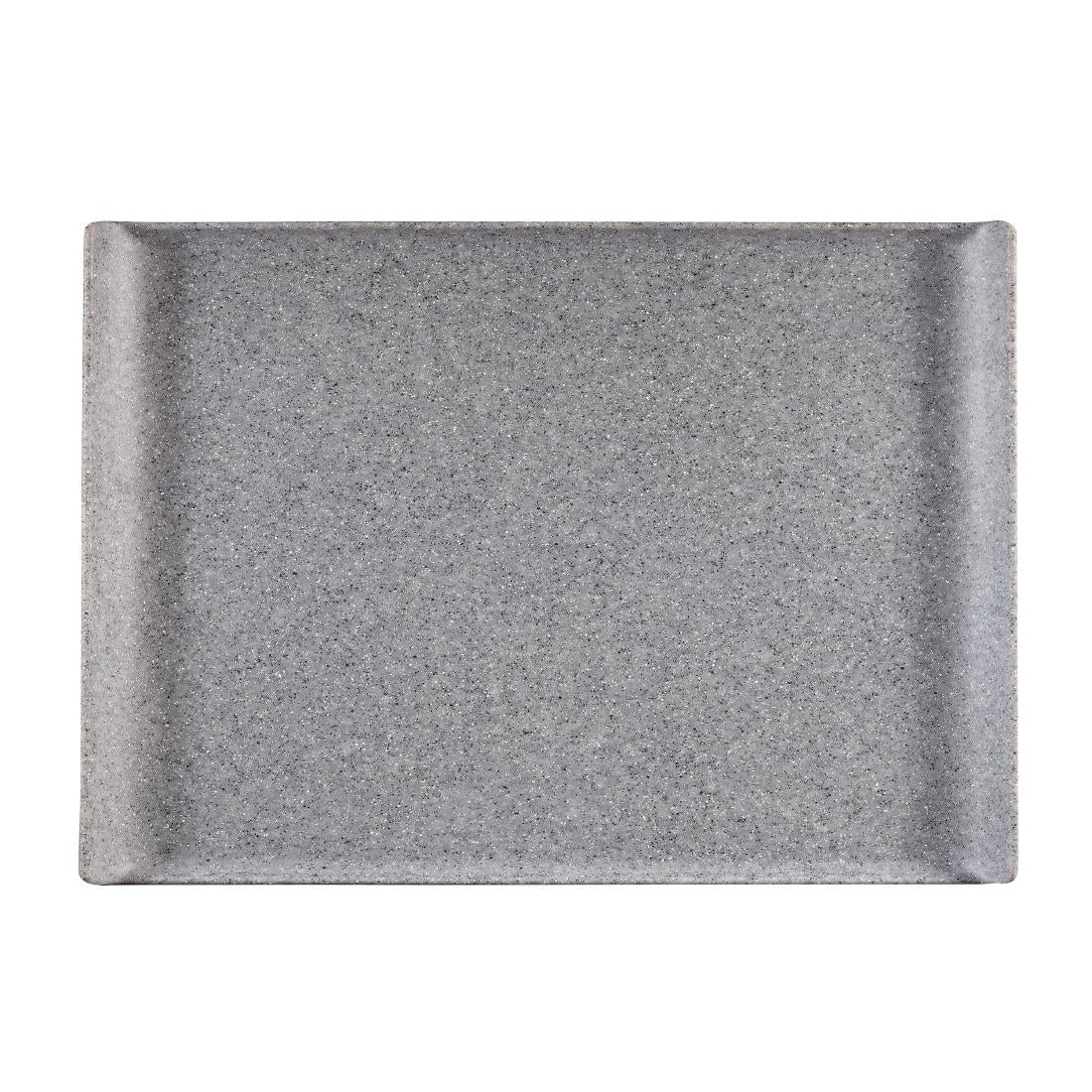 Churchill Melamine GN 1/1 Rectangular Trays Granite 530mm (2 Pack)
