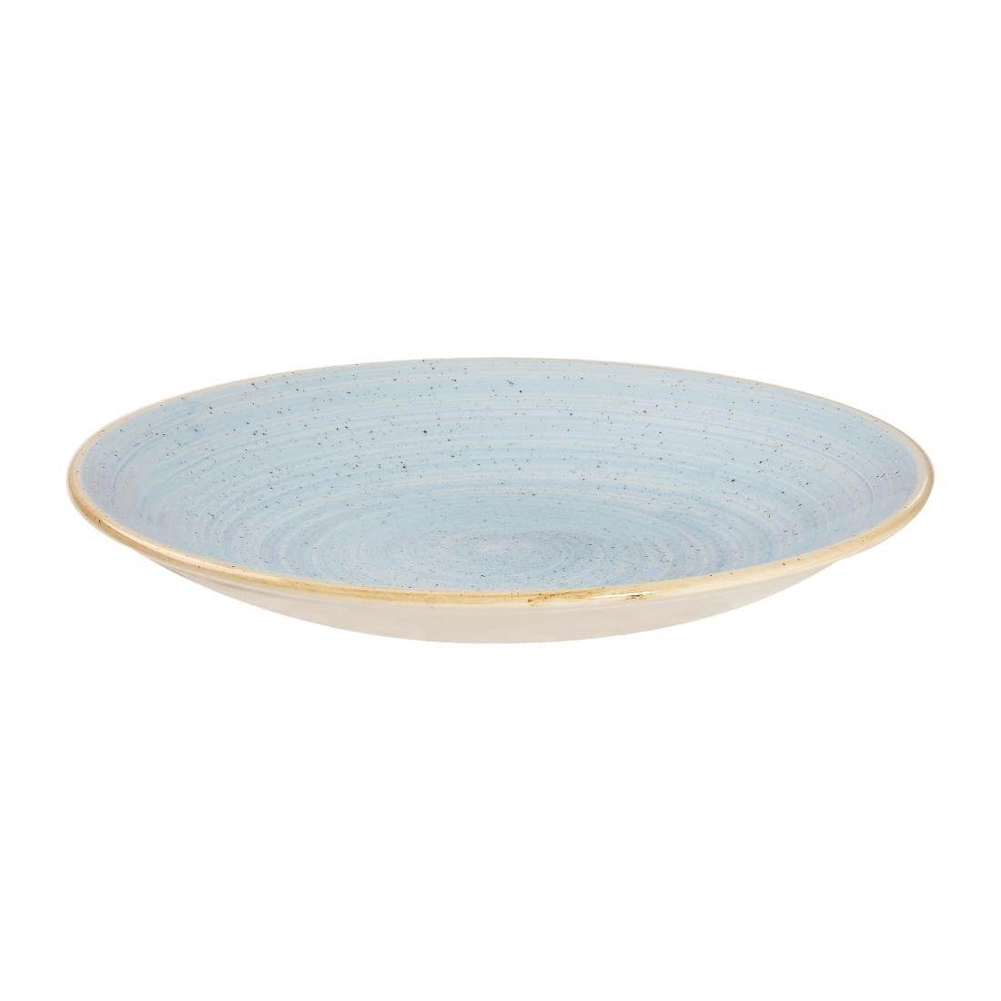 Churchill Stonecast Deep Coupe Plates Duck Egg Blue 225mm (12 Pack)