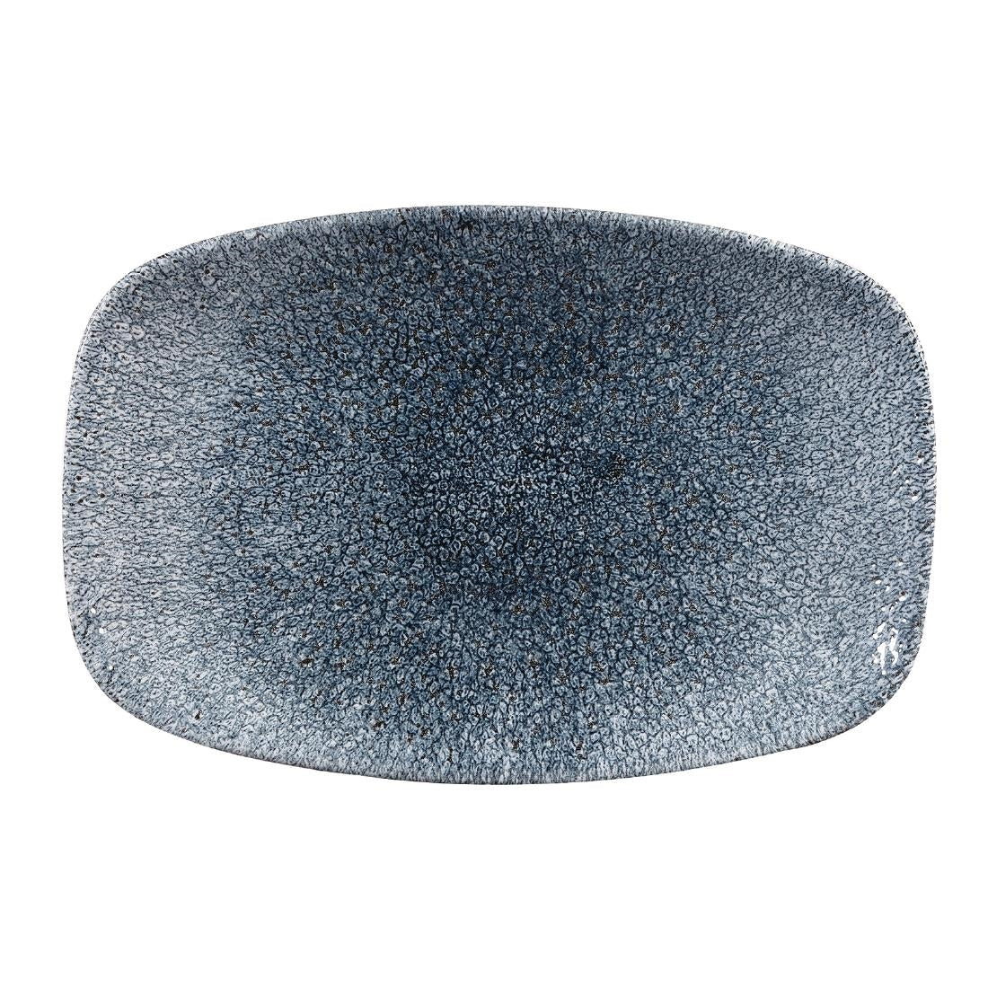 Churchill Studio Prints Raku Rectangular Plates Topaz Blue 237mm (12 Pack)