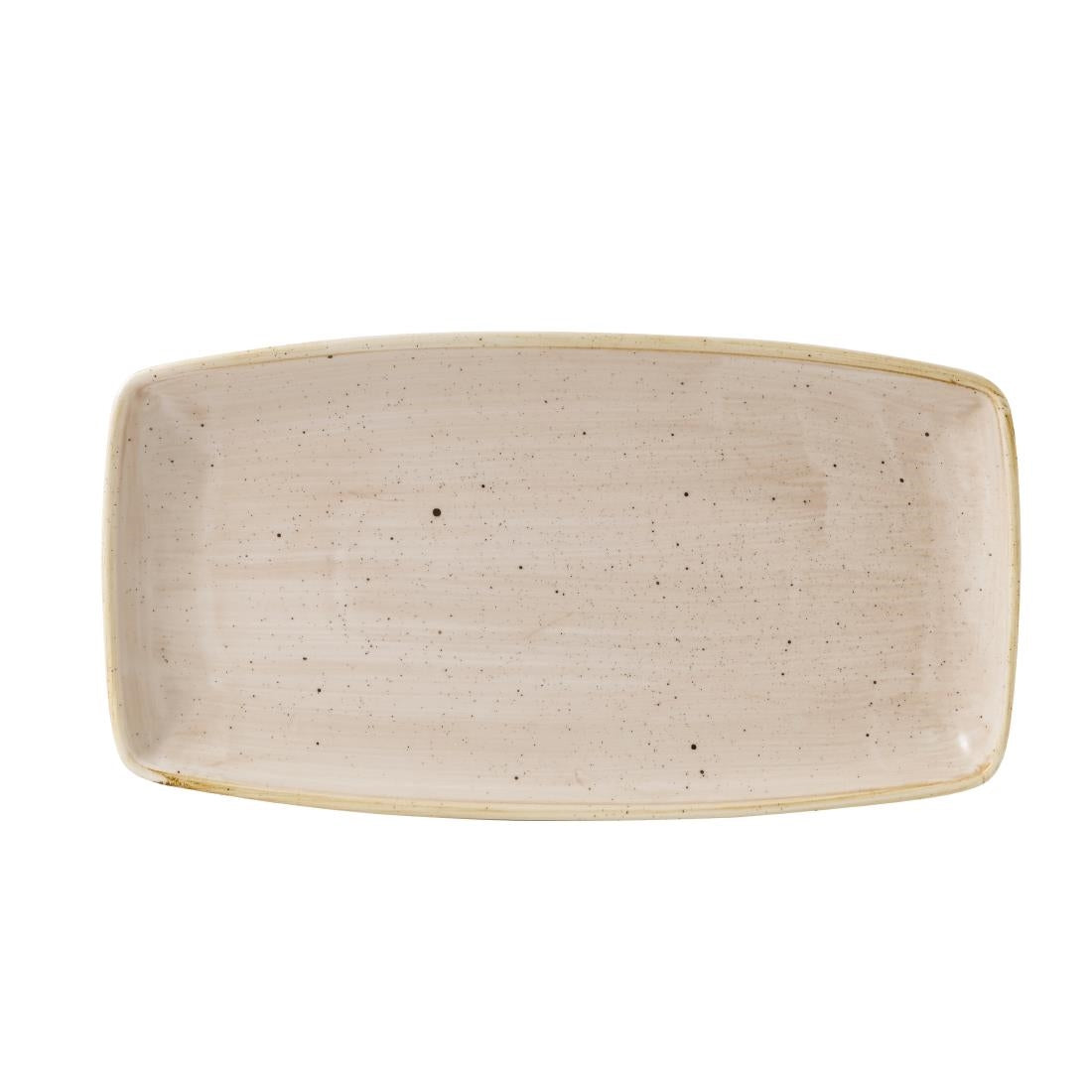 Churchill Stonecast Oblong Plates Nutmeg 350x185mm (6 Pack)