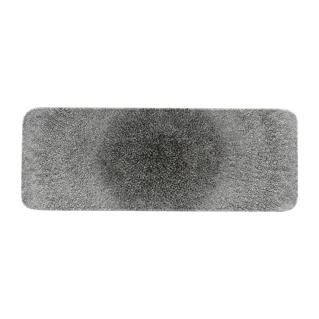 Churchill Raku Rectangular Tiles Quartz Black 140 x 376mm (4 Pack)