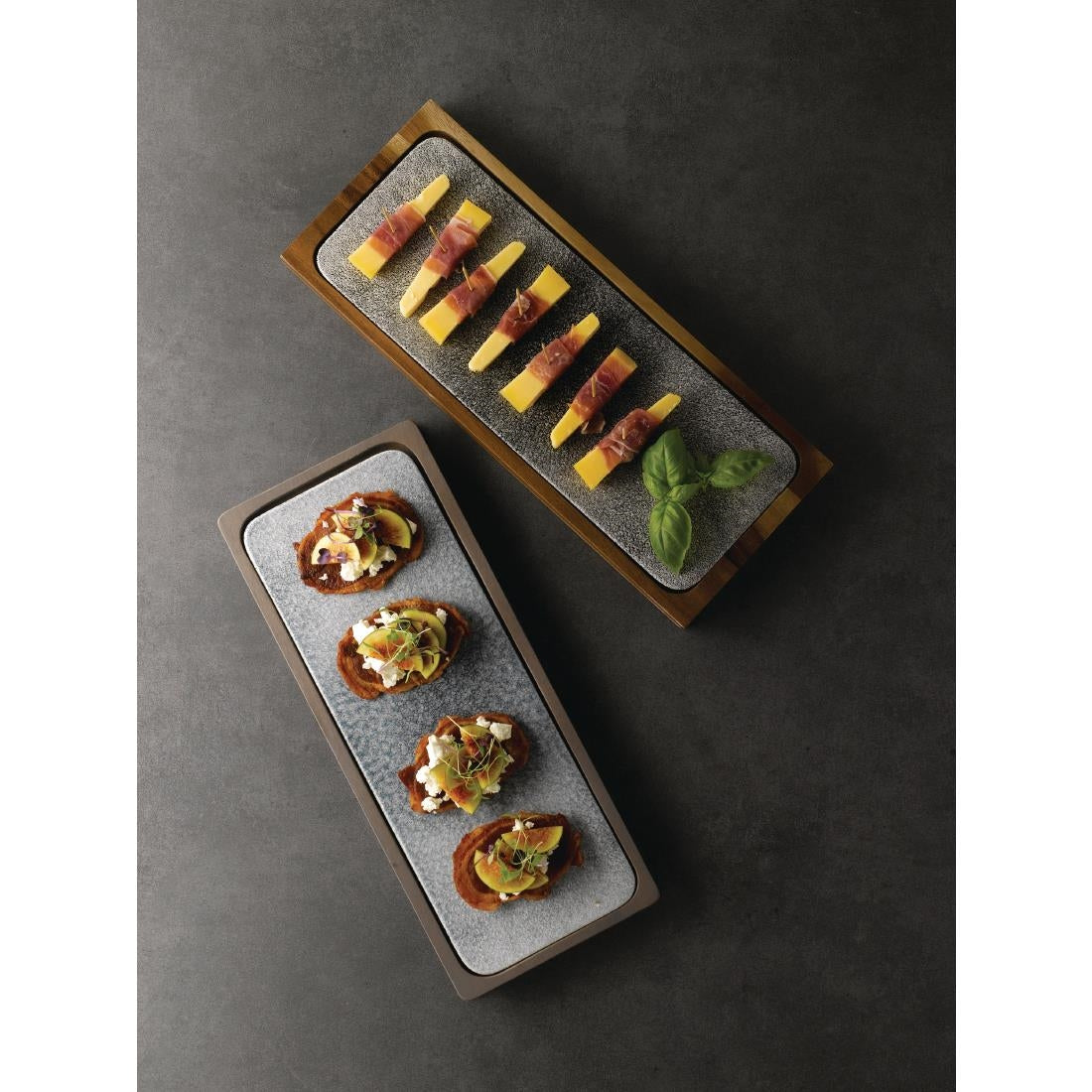 Churchill Raku Rectangular Tiles Topaz Blue 140 x 376mm (4 Pack)