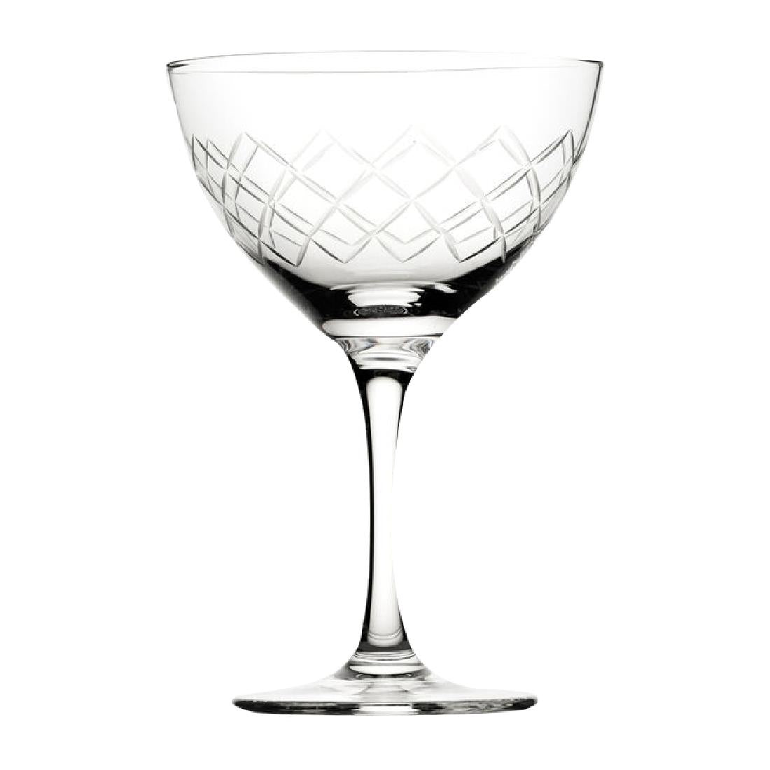 Utopia Raffles Diamond Martini Glasses 190ml (6 Pack)