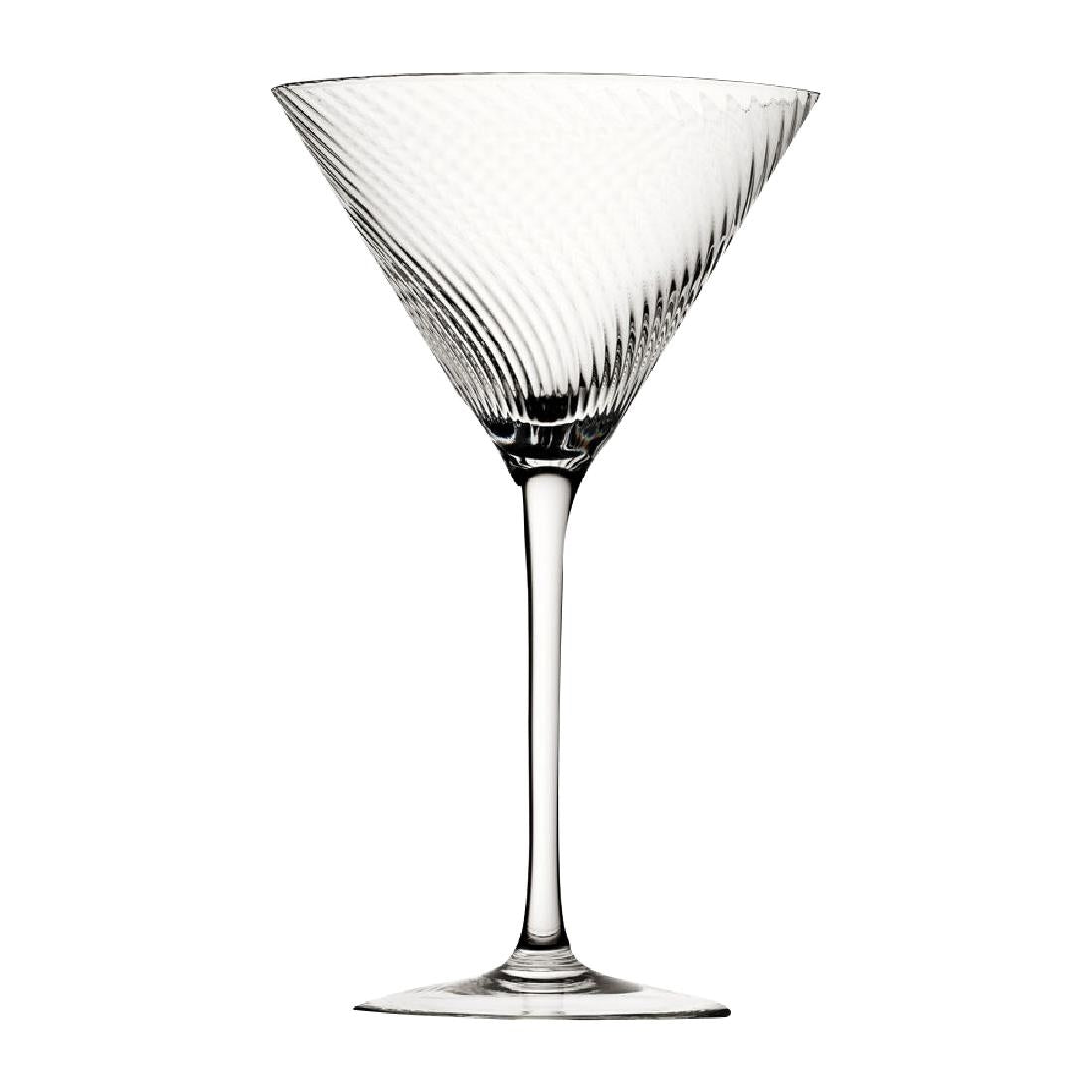 Utopia Twisted Hayworth Martini Glasses 300ml (6 pack)