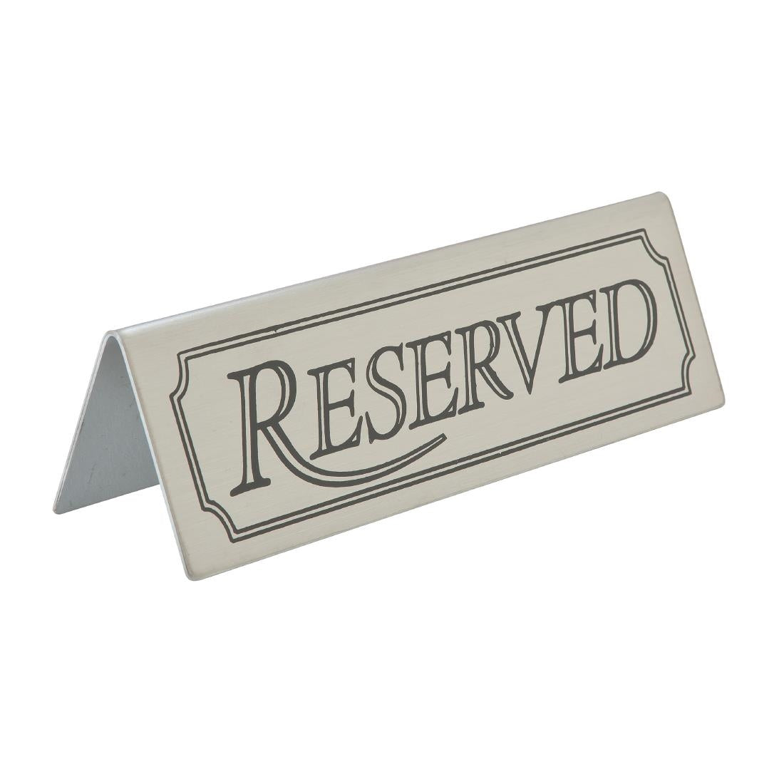 Beaumont Stainless Steel Reserved Sign
