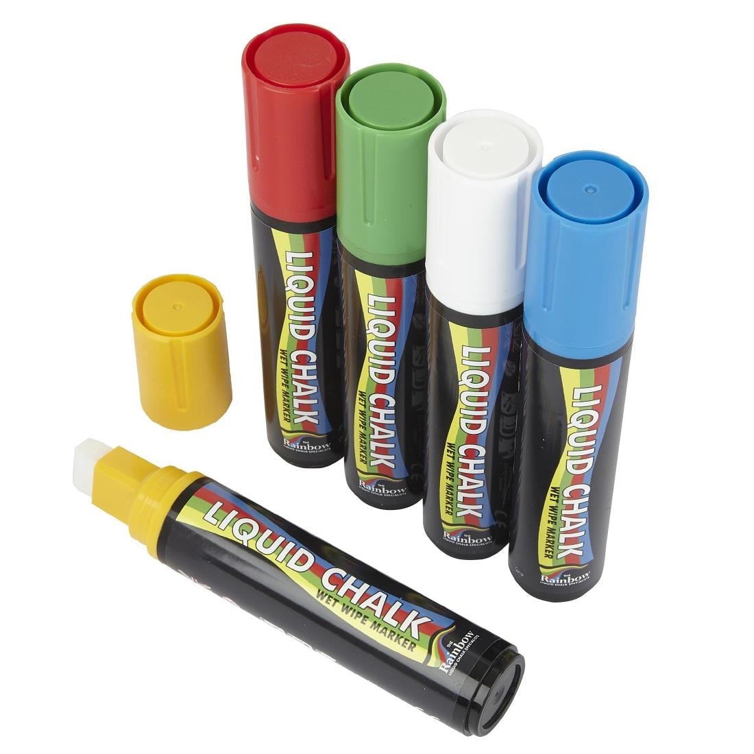 Beaumont Liquid Chalk Pen Multicolour 15mm (Pack of 5)