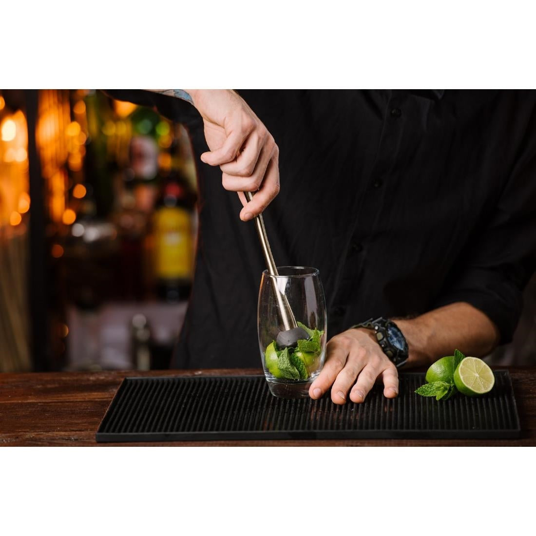 Beaumont Muddler Antique Brass Plated 230mm