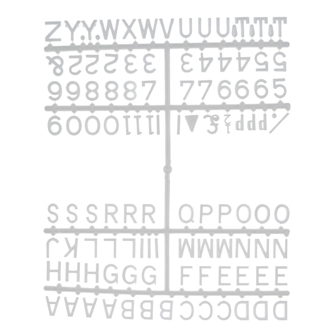 Beaumont 12mm Letter Set (660 characters) White