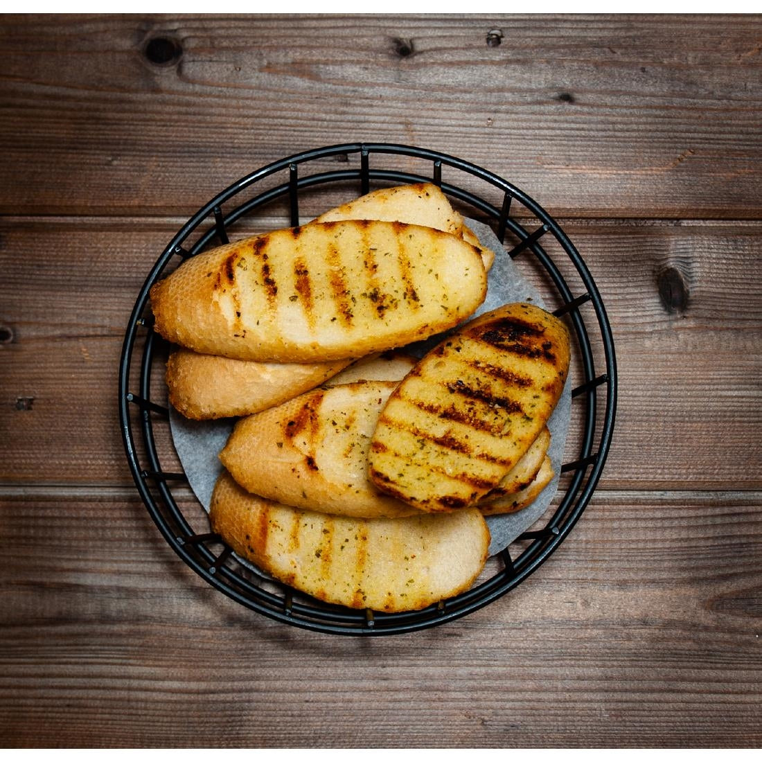 Beaumont Round Bread Basket Black 203mm