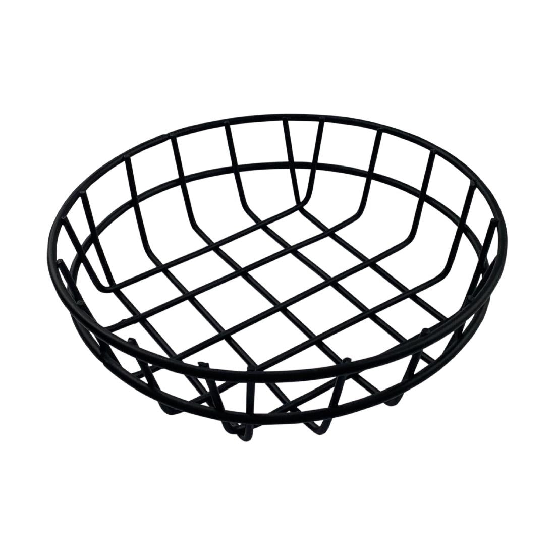 Beaumont Round Bread Basket Black 203mm