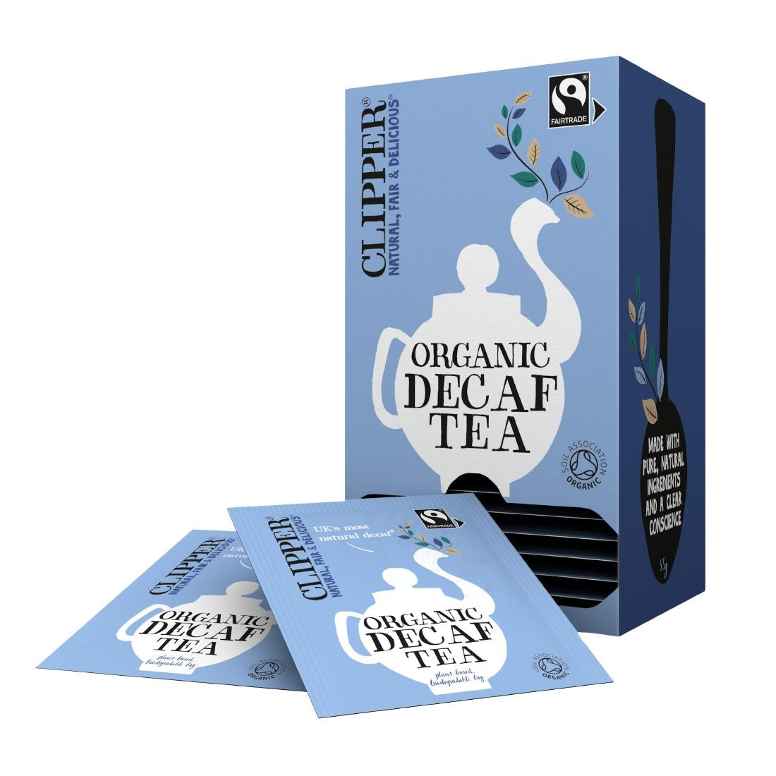 Clipper Fairtrade Organic Decaf Everyday Tea Bag Envelopes (6 x 25 Pack)