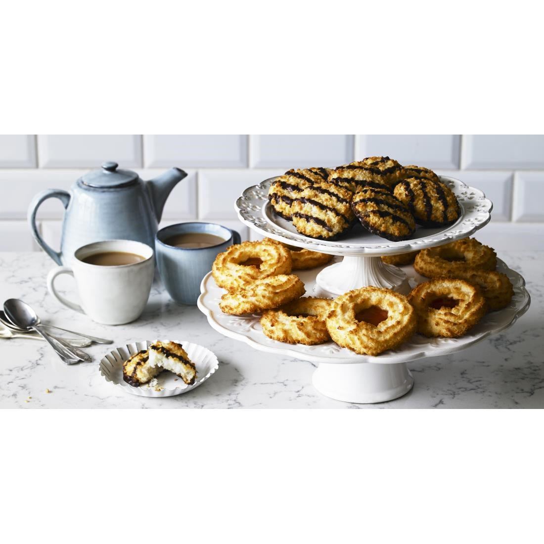 Mrs Crimble's Jam Coconut Ring Single Serve (24 Pack)