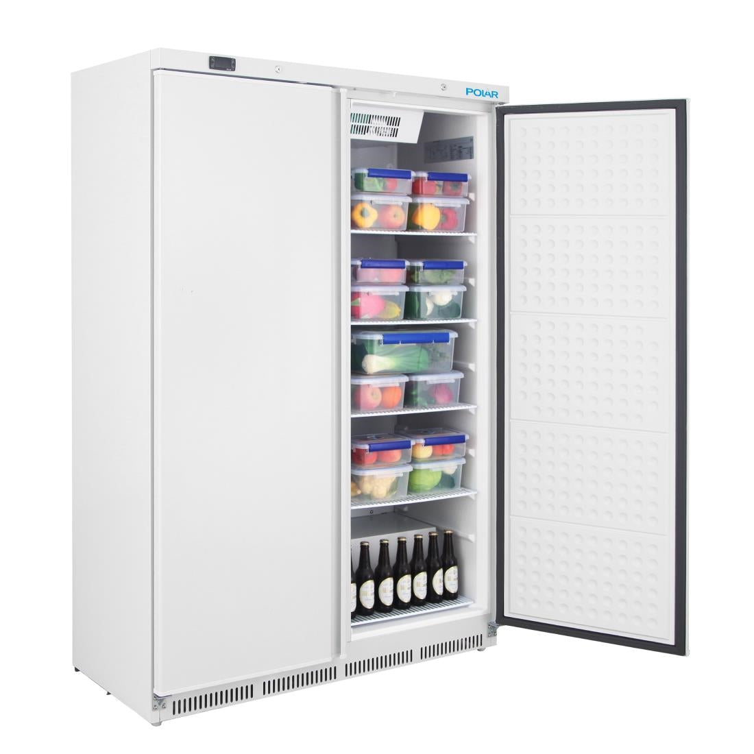Polar C-Series Double Door Upright Fridge White 744Ltr