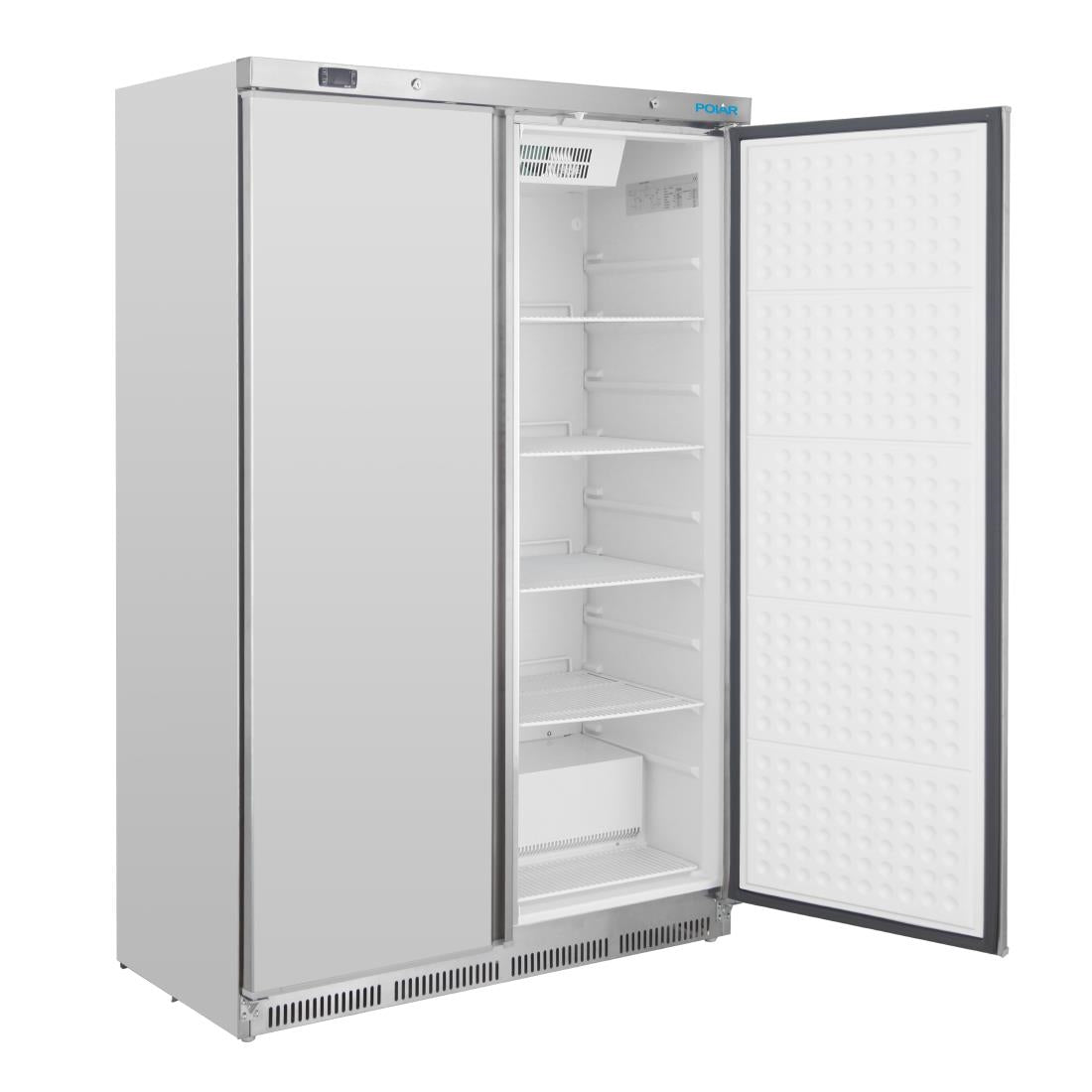 Polar C-Series Double Door Fridge Stainless Steel
