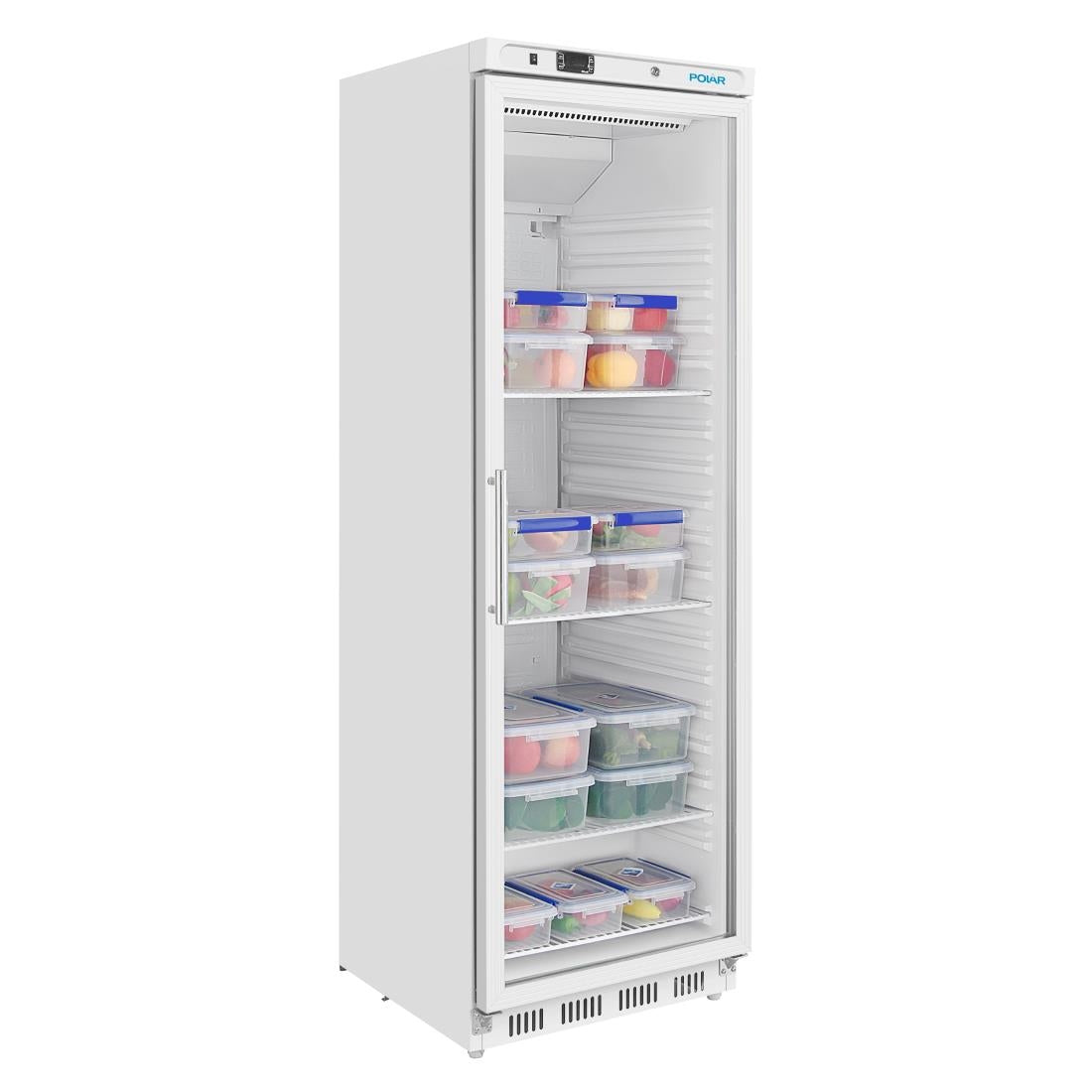 Polar C-Series Upright Display Fridge White 400Ltr