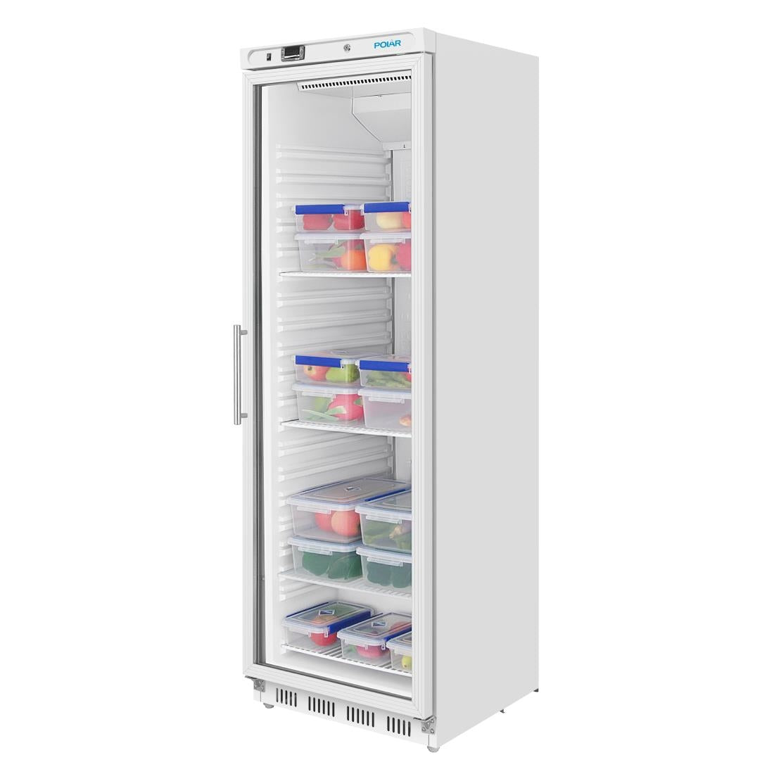 Polar C-Series Upright Display Fridge White 400Ltr