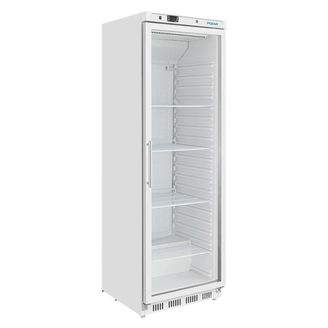 Polar C-Series Upright Display Fridge White 400Ltr