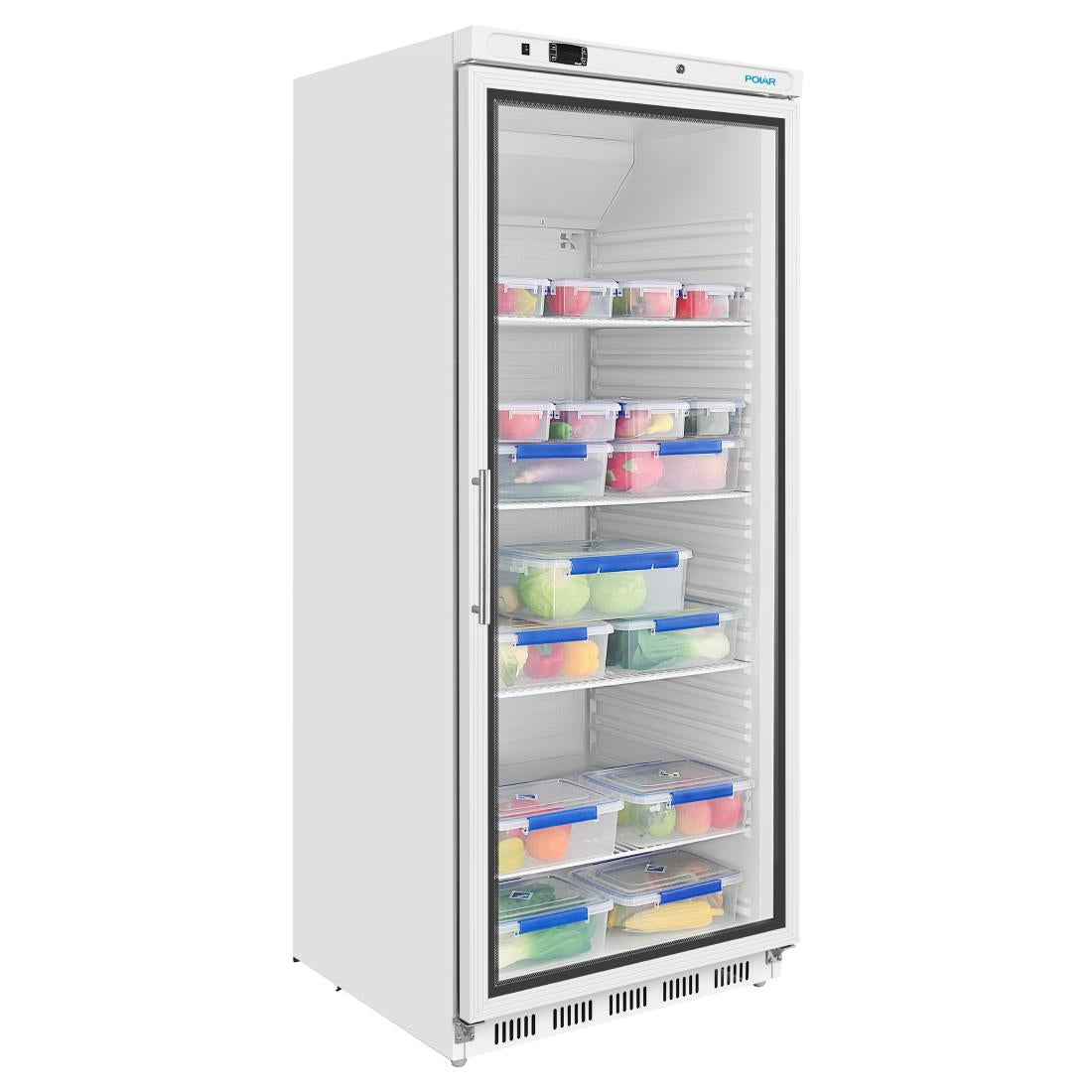 Polar C-Series Upright Display Fridge White 600Ltr
