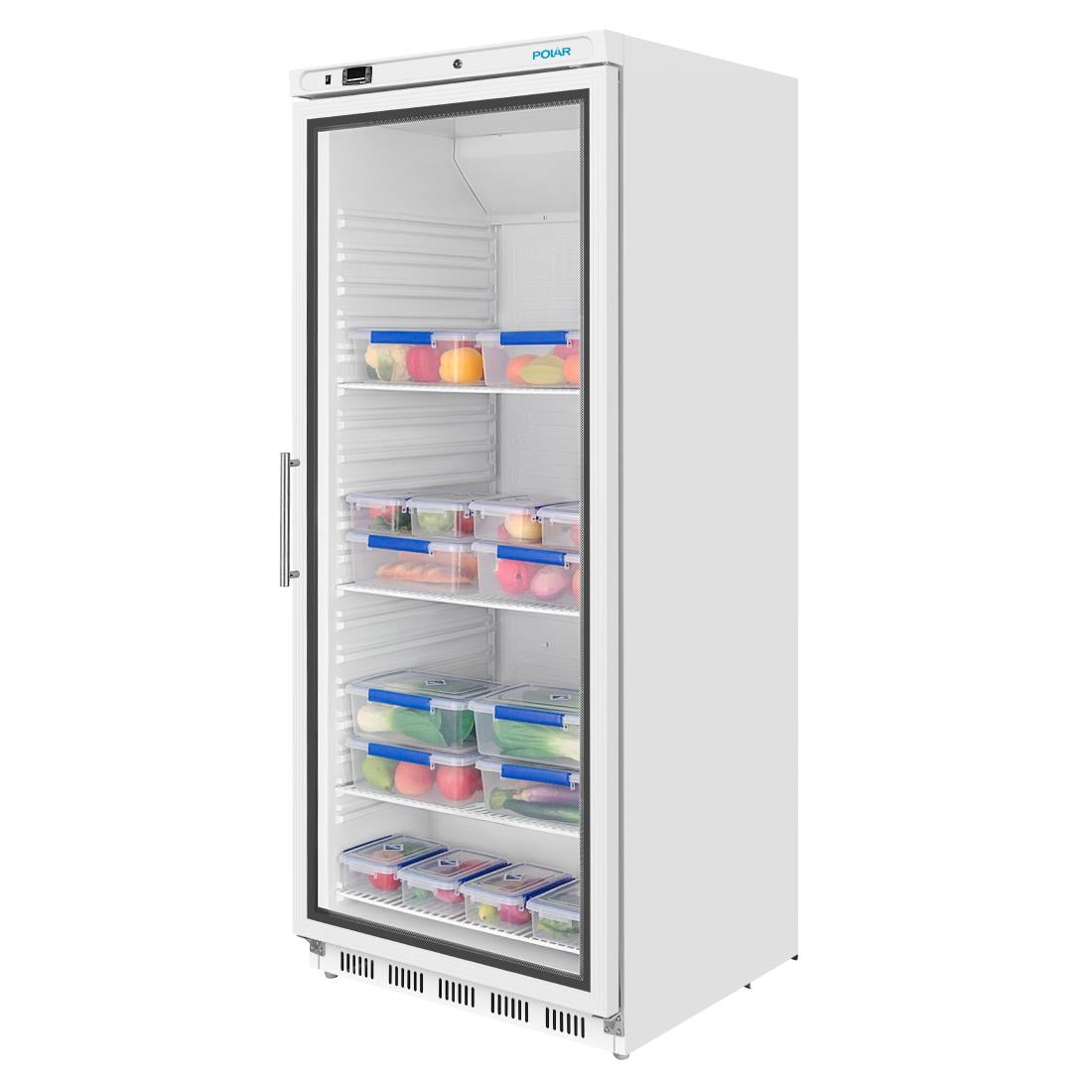 Polar C-Series Upright Display Fridge White 600Ltr