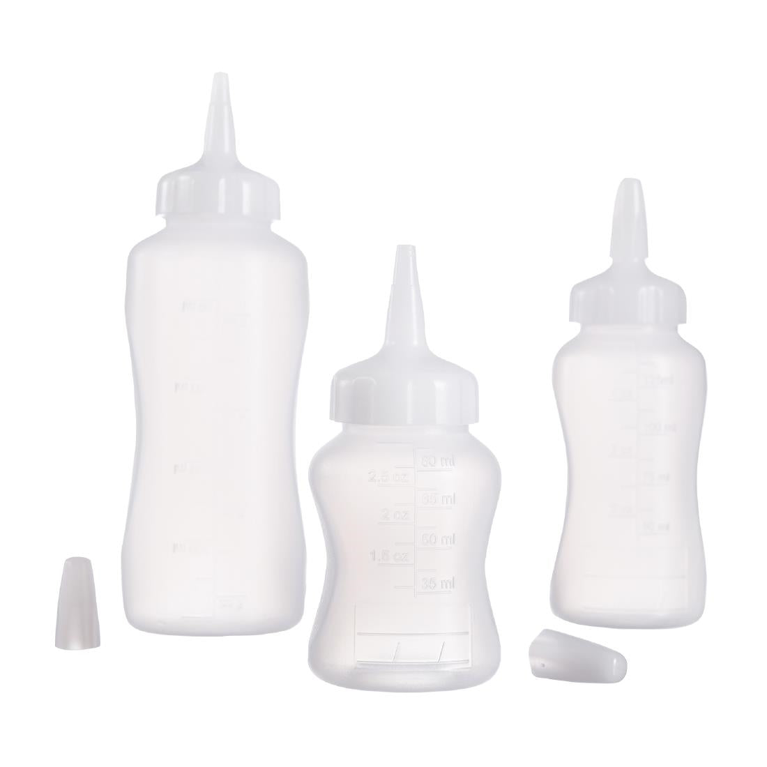 Araven Mini Squeeze Sauce Bottle 90ml White