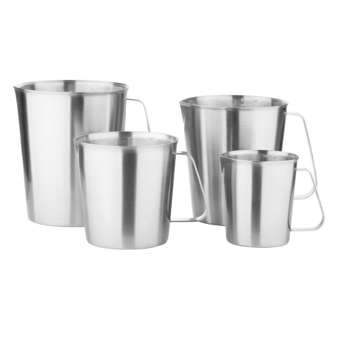 Vogue Stainless Steel Measuring Jug 1ltr