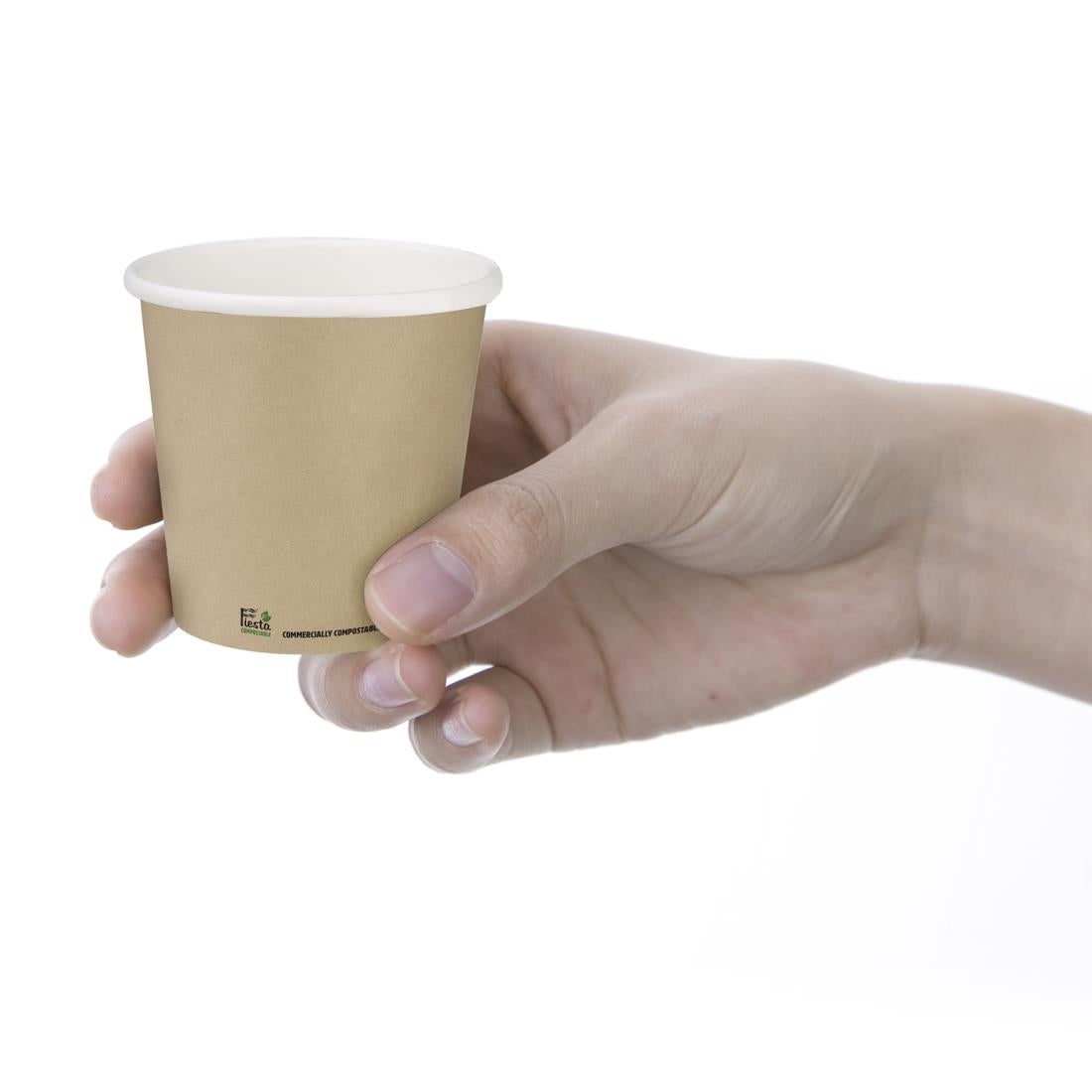 Fiesta Compostable Espresso Cups Single Wall 114ml (1000 Pack)