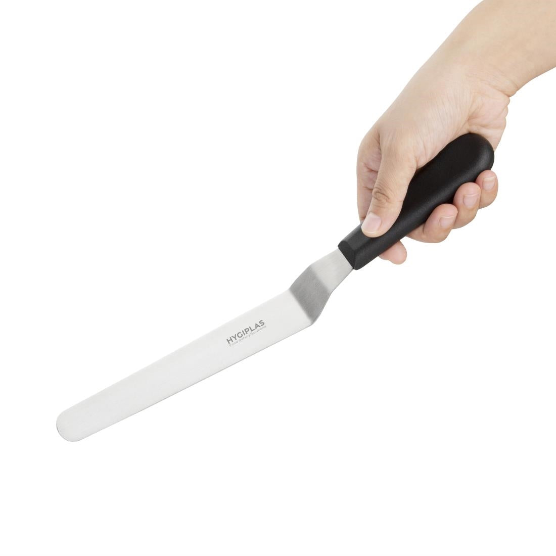 Hygiplas Angled Blade Palette Knife Black 19.5cm