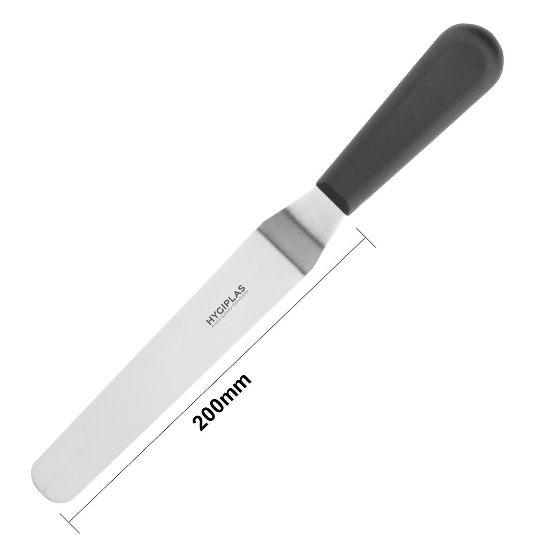 Hygiplas Angled Blade Palette Knife Black 10cm