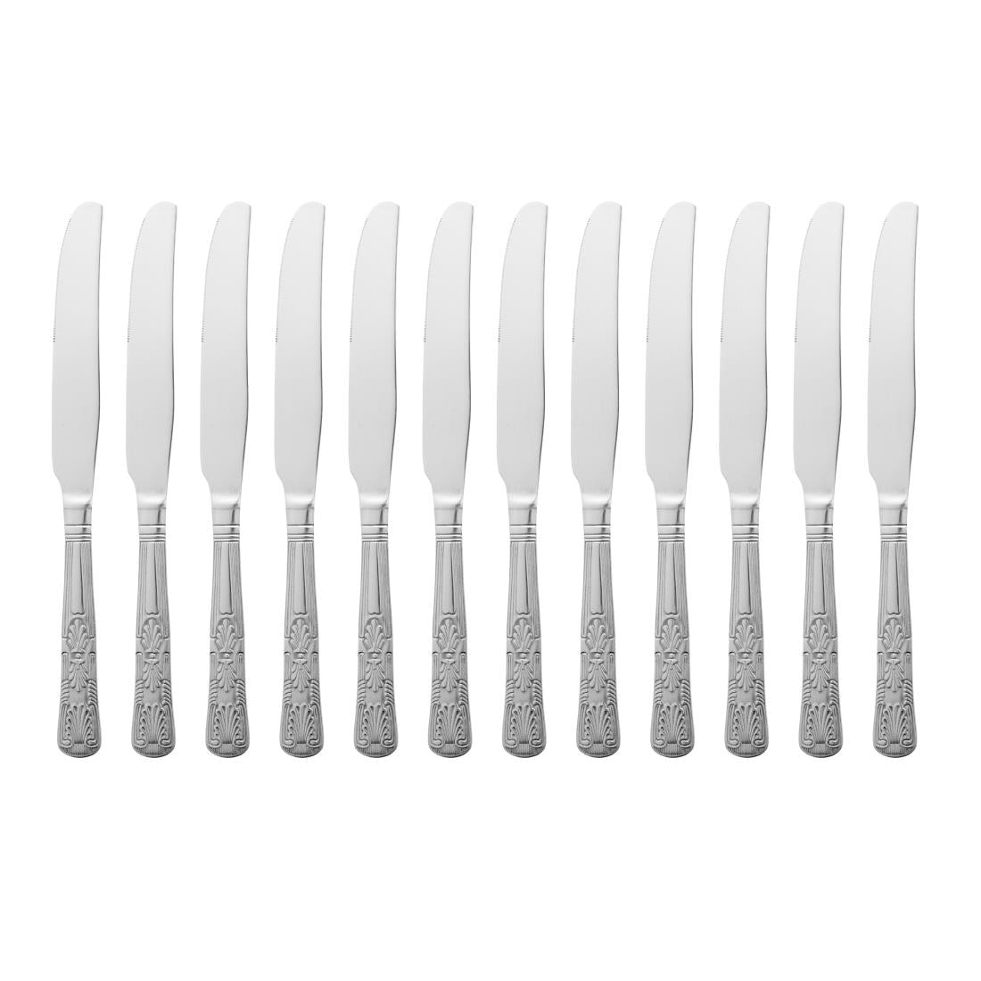 Olympia Kings Solid Handle Table Knife (12 Pack)