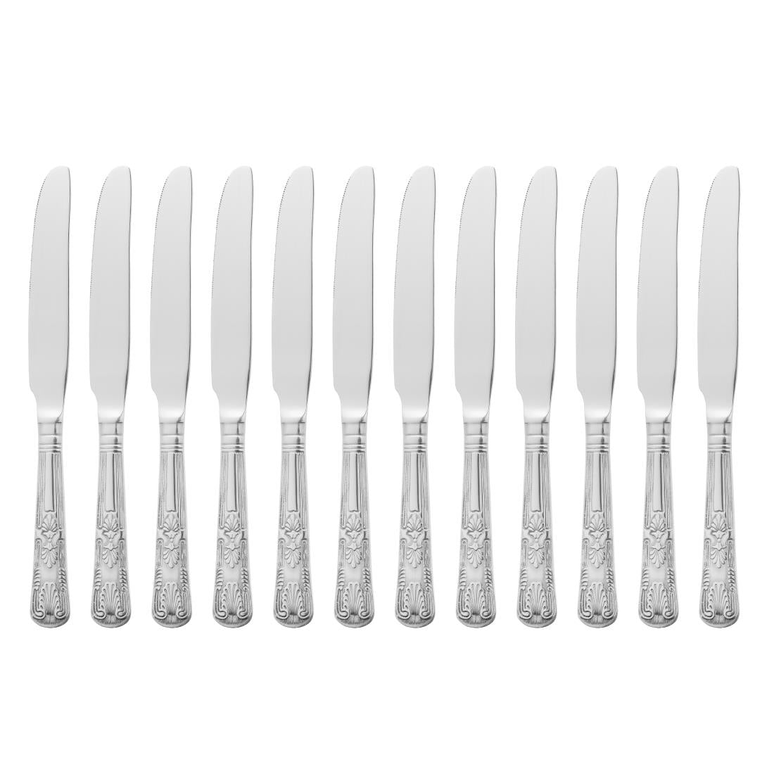 Olympia Kings Solid Handle Dessert Knife (12 Pack)