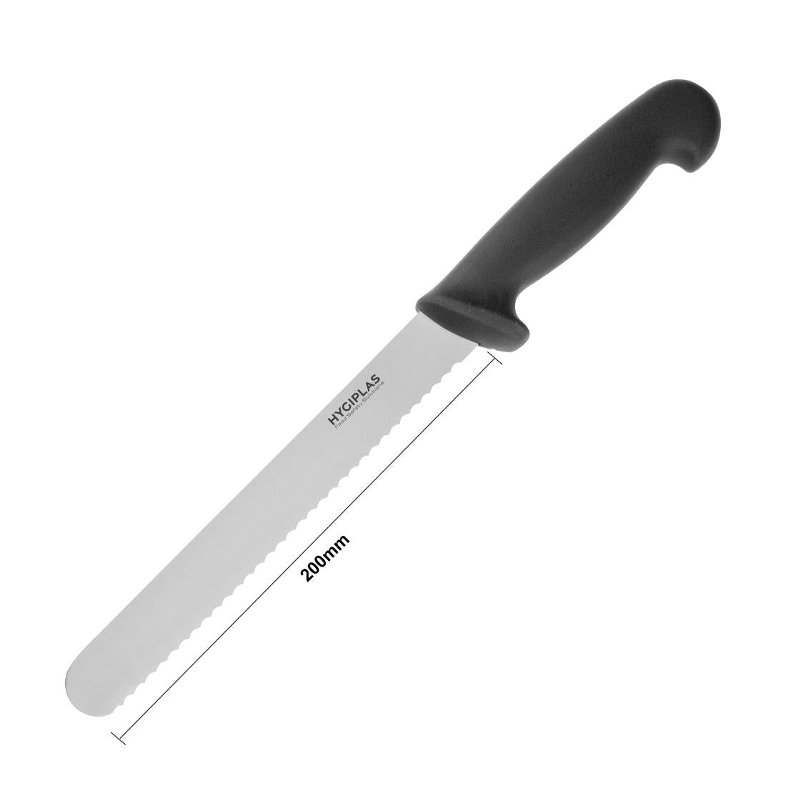 Hygiplas Bread Knife Black 20cm