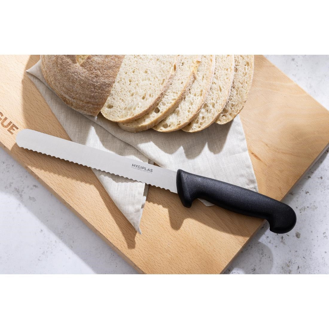 Hygiplas Bread Knife Black 20cm