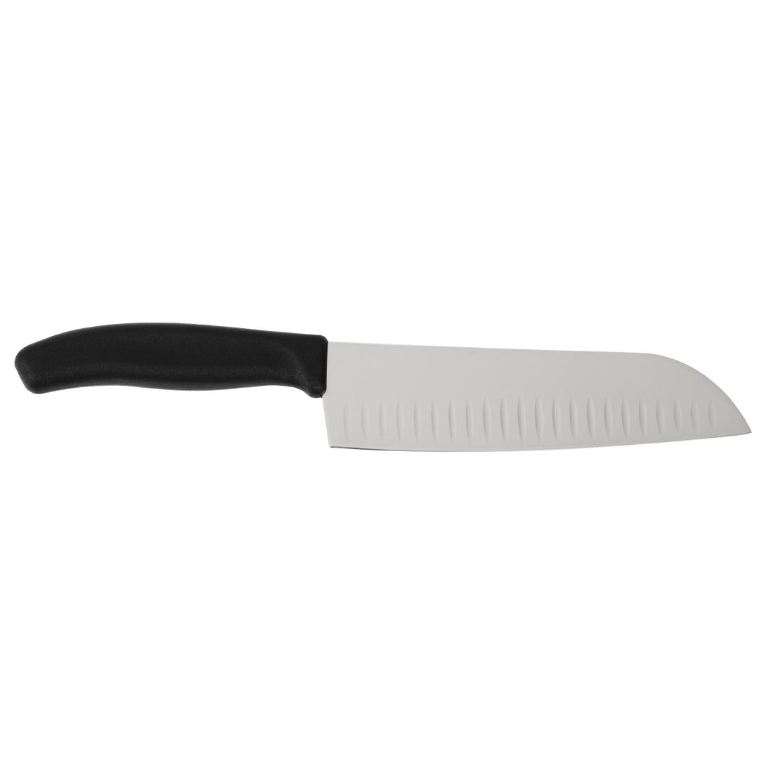 Victorinox Fluted Santoku Knife Black 17.1cm