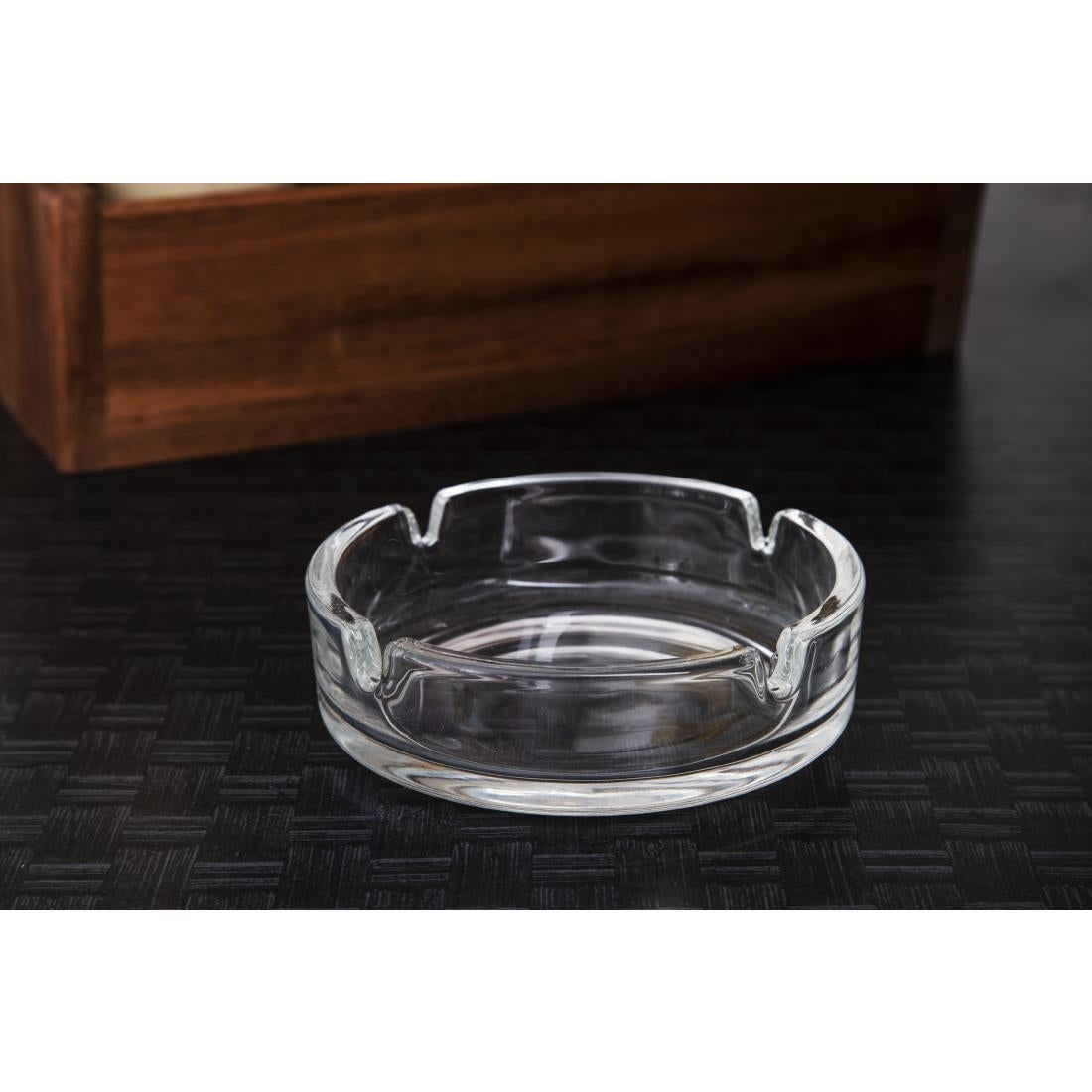 Olympia Small Stackable Glass Ashtrays (24 Pack)