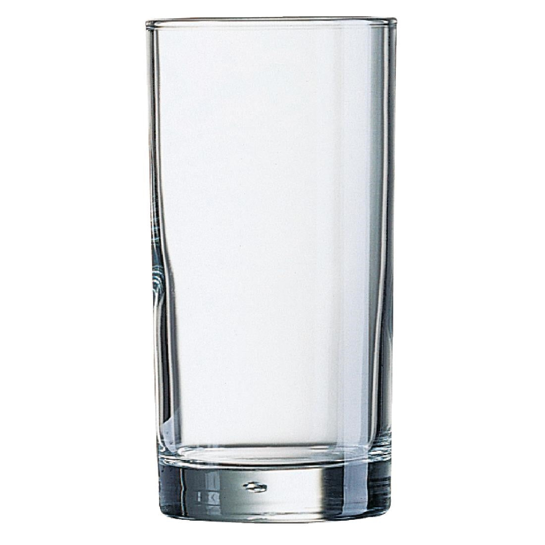 Arcoroc Hi Ball Nucleated Glasses 285ml CE Marked (48 Pack)