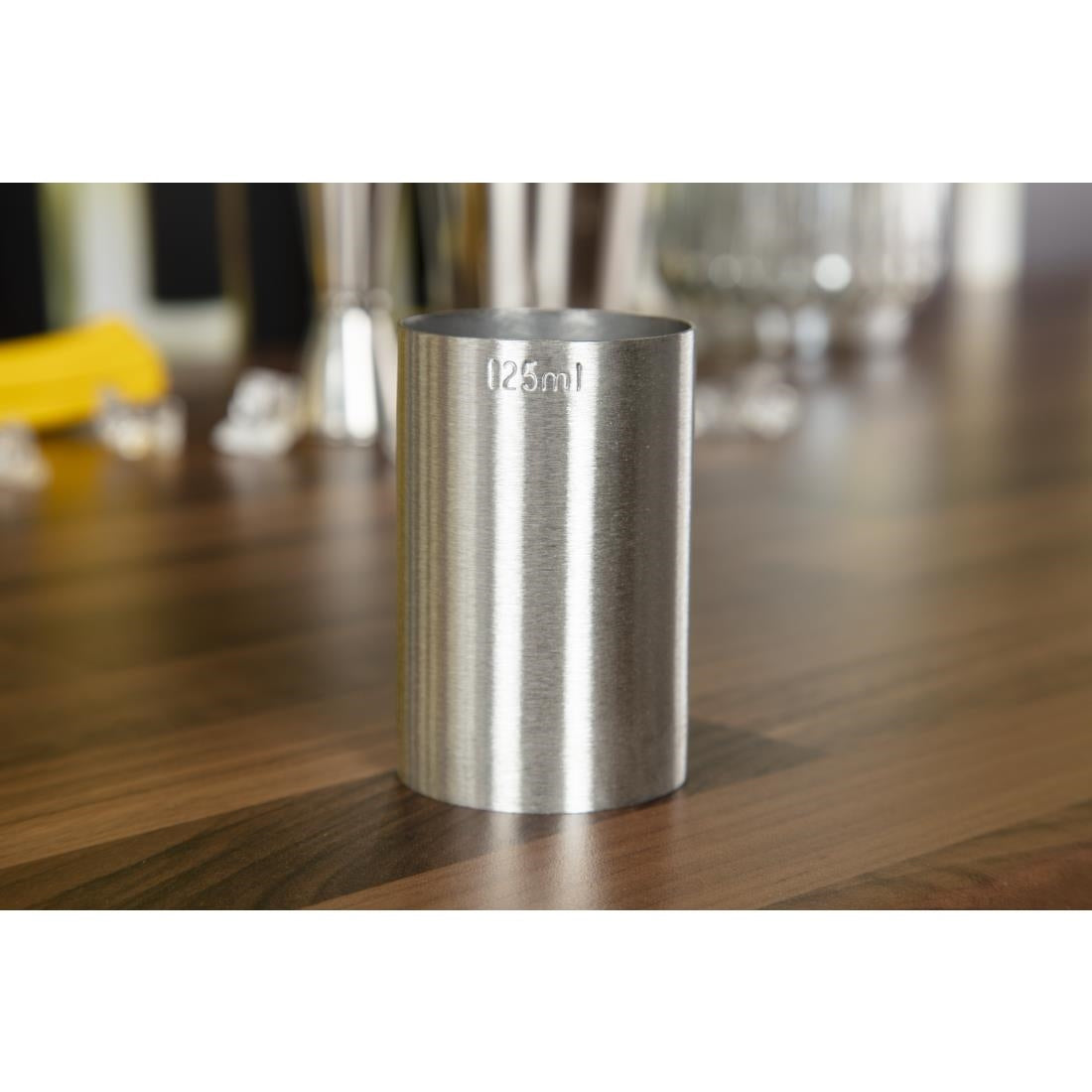 Beaumont Stainless Steel Thimble Wine Measure 125ml CE Marked