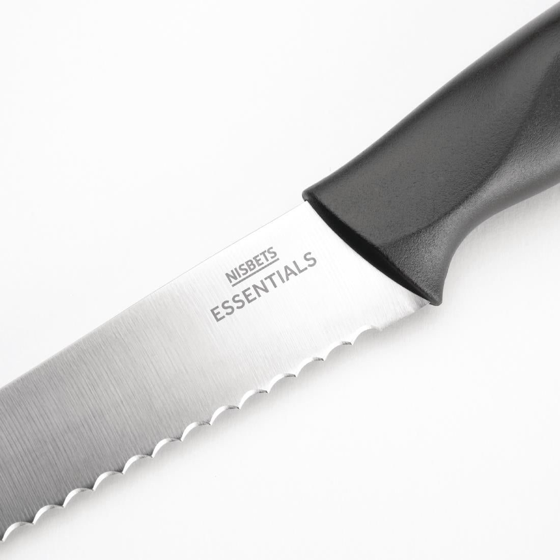 Nisbets Essentials 5-Piece Knife Set with Block