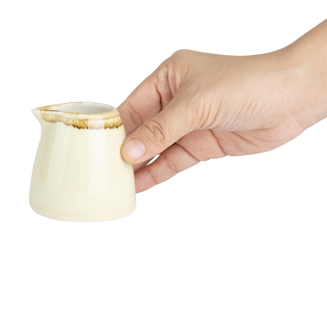 Olympia Kiln Milk Jugs Sandstone 96ml (6 Pack)