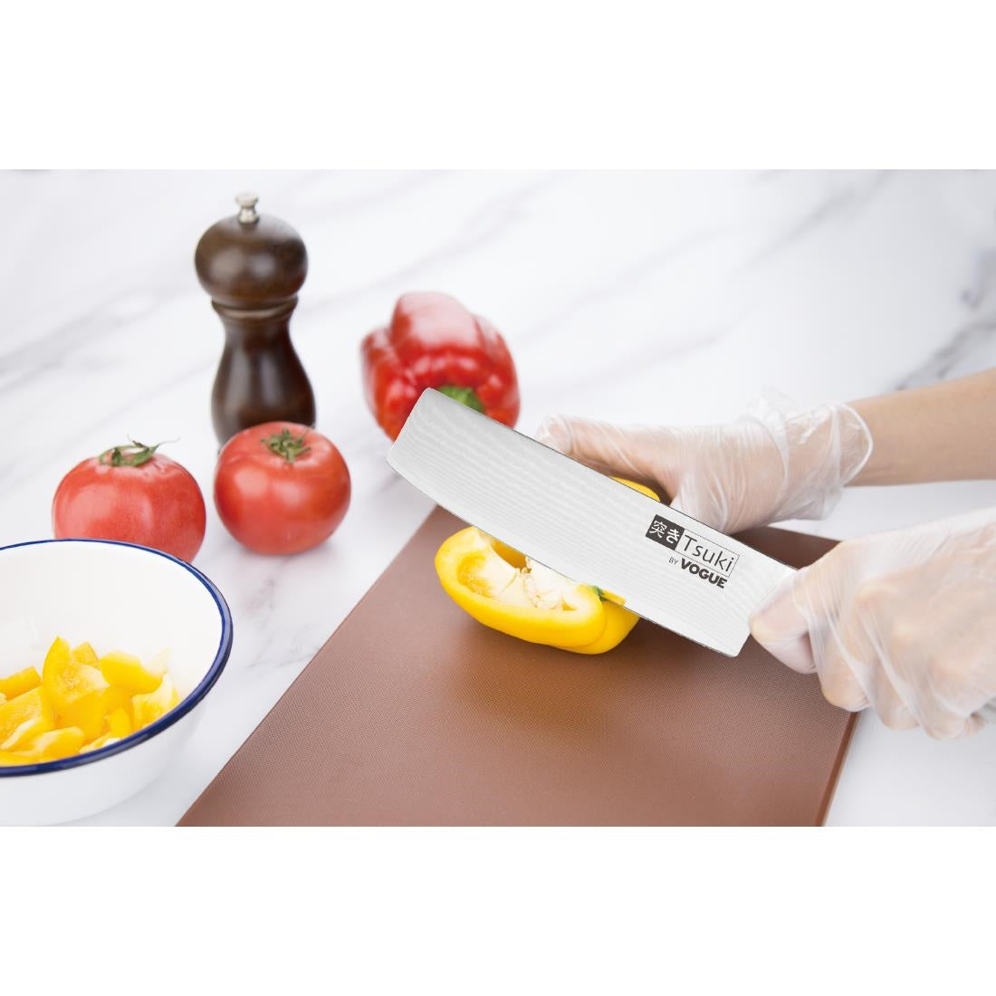 Vogue Tsuki Series 8 Vegetable Chopper Stainless Steel 17.2cm